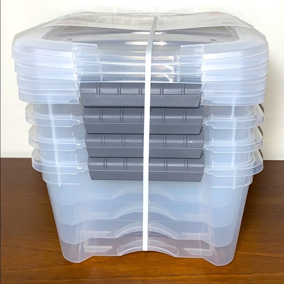 Iris Buckle-up Storage Set, 4-Pack, 12.9 Qt Each - Picture 6 of 12